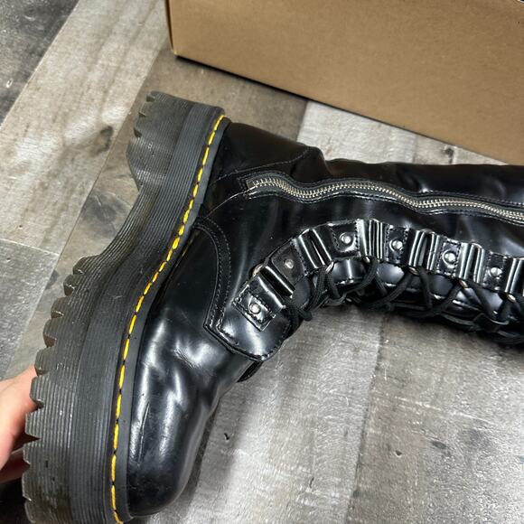 Dr Martens 1B60 BRITAIN XL knee high quad platform zipper boots UK 5 EU 38 US 7 - Picture 15 of 16